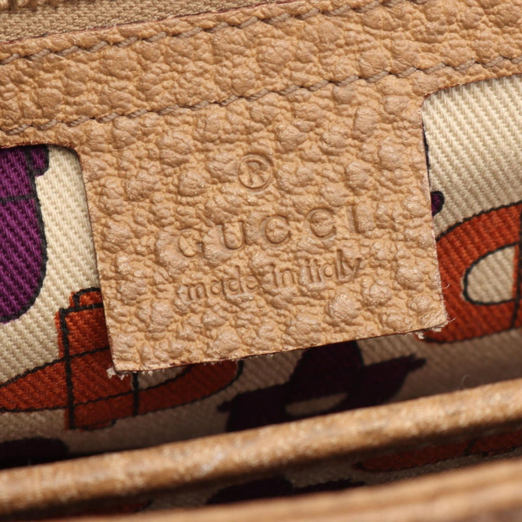Gucci Bamboo Beige Leather Handbag — view 4