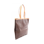 Celine Tote Bag Macadam Brown Canvas Leather — view 2