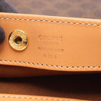 Celine Tote Bag Macadam Brown Canvas Leather — view 4