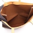 Celine Tote Bag Macadam Brown Canvas Leather — view 3