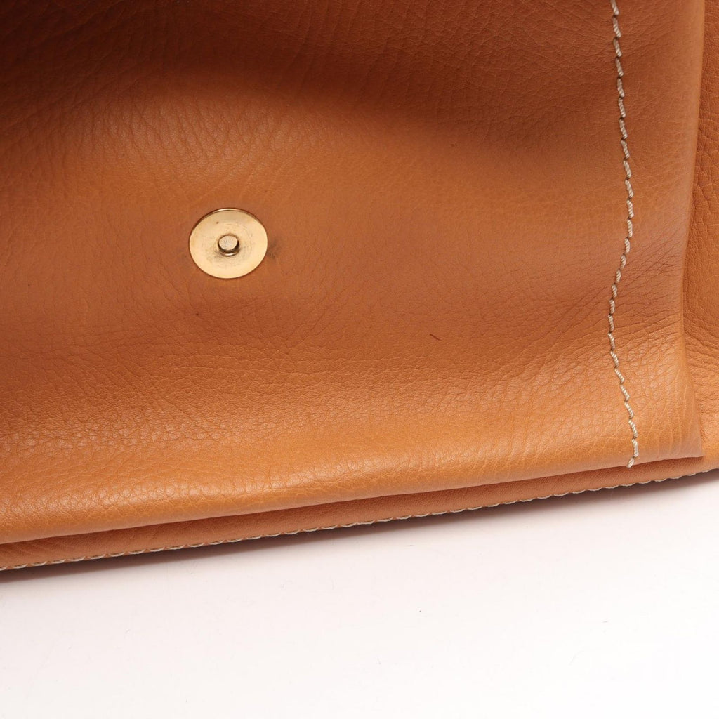 Celine Handbag Boogie Bag Beige Leather — view 6