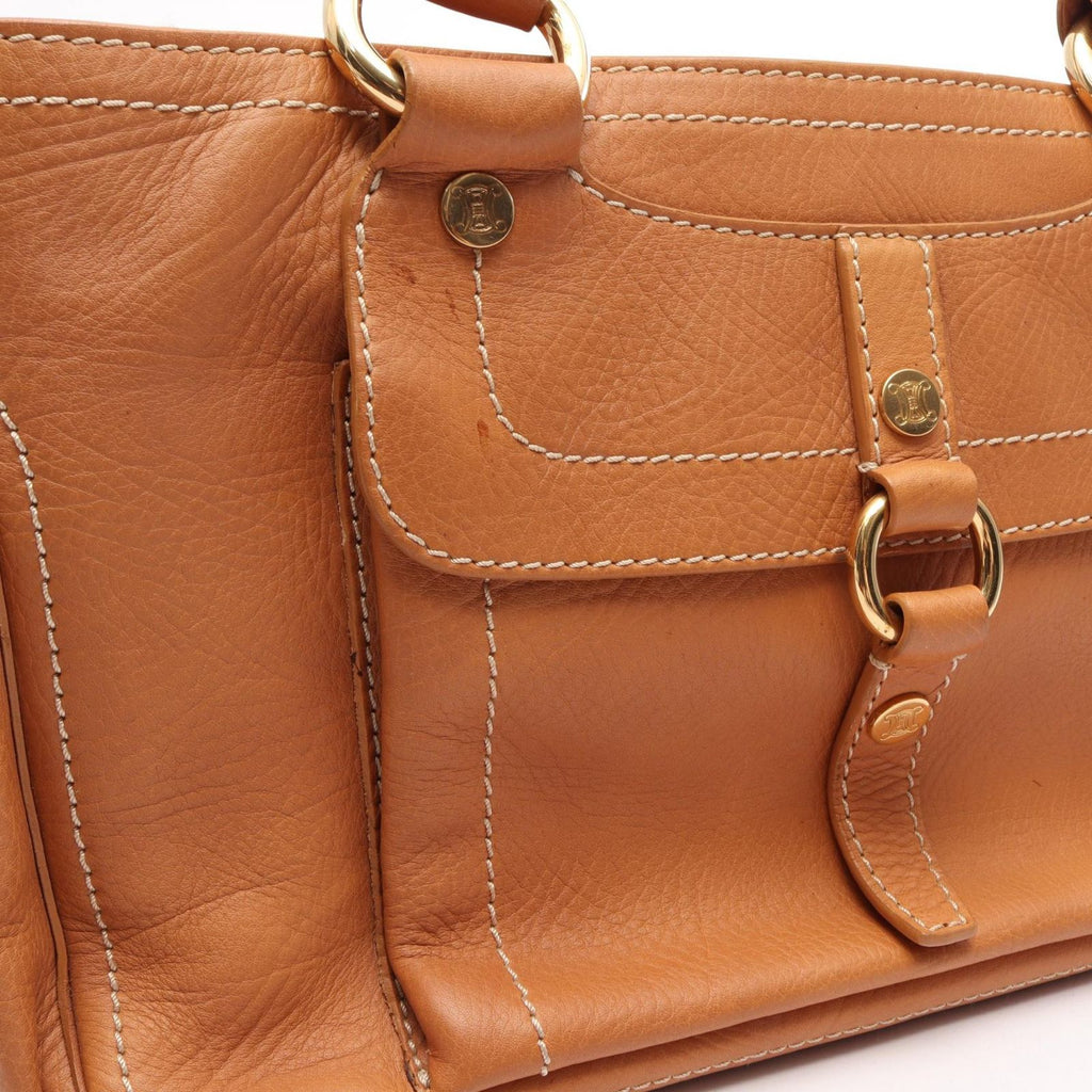 Celine Handbag Boogie Bag Beige Leather — view 5