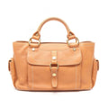 Celine Handbag Boogie Bag Beige Leather