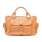 Celine Handbag Boogie Bag Beige Leather