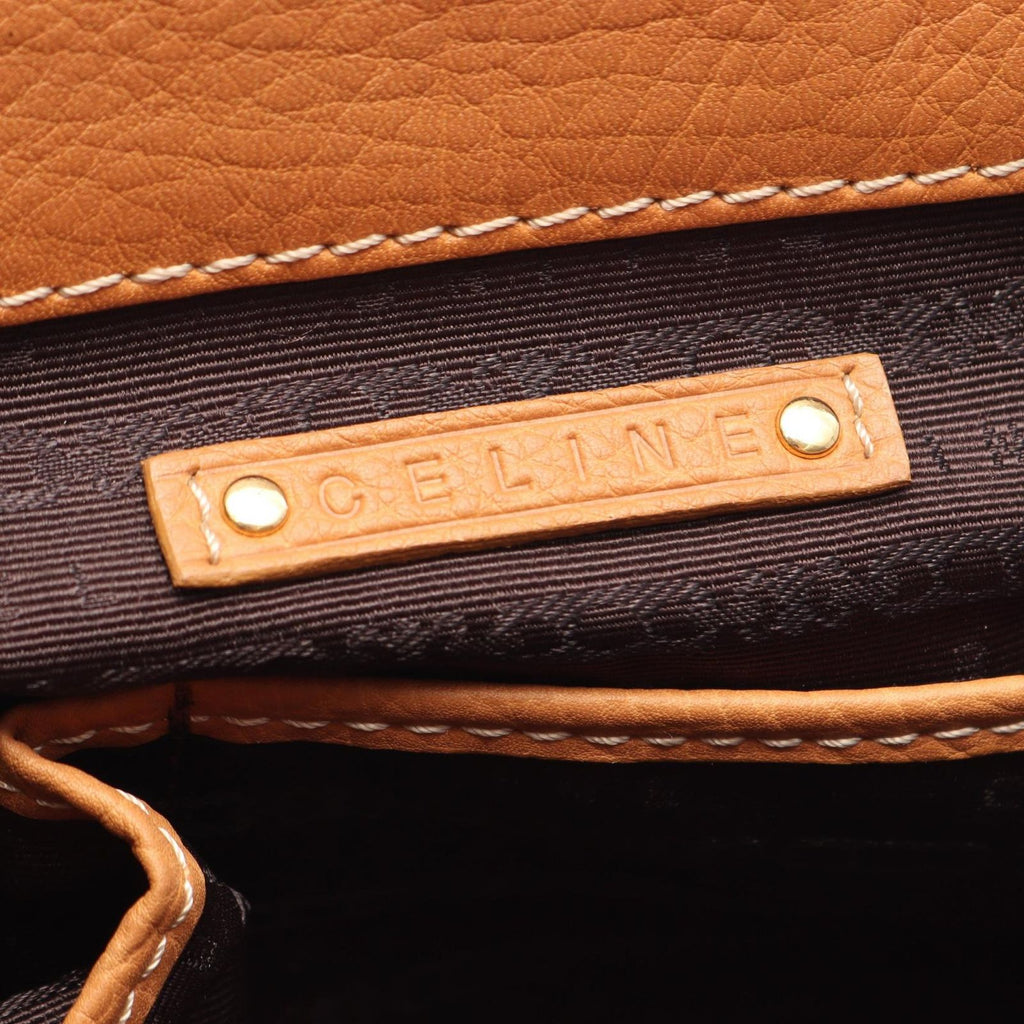 Celine Handbag Boogie Bag Beige Leather — view 4