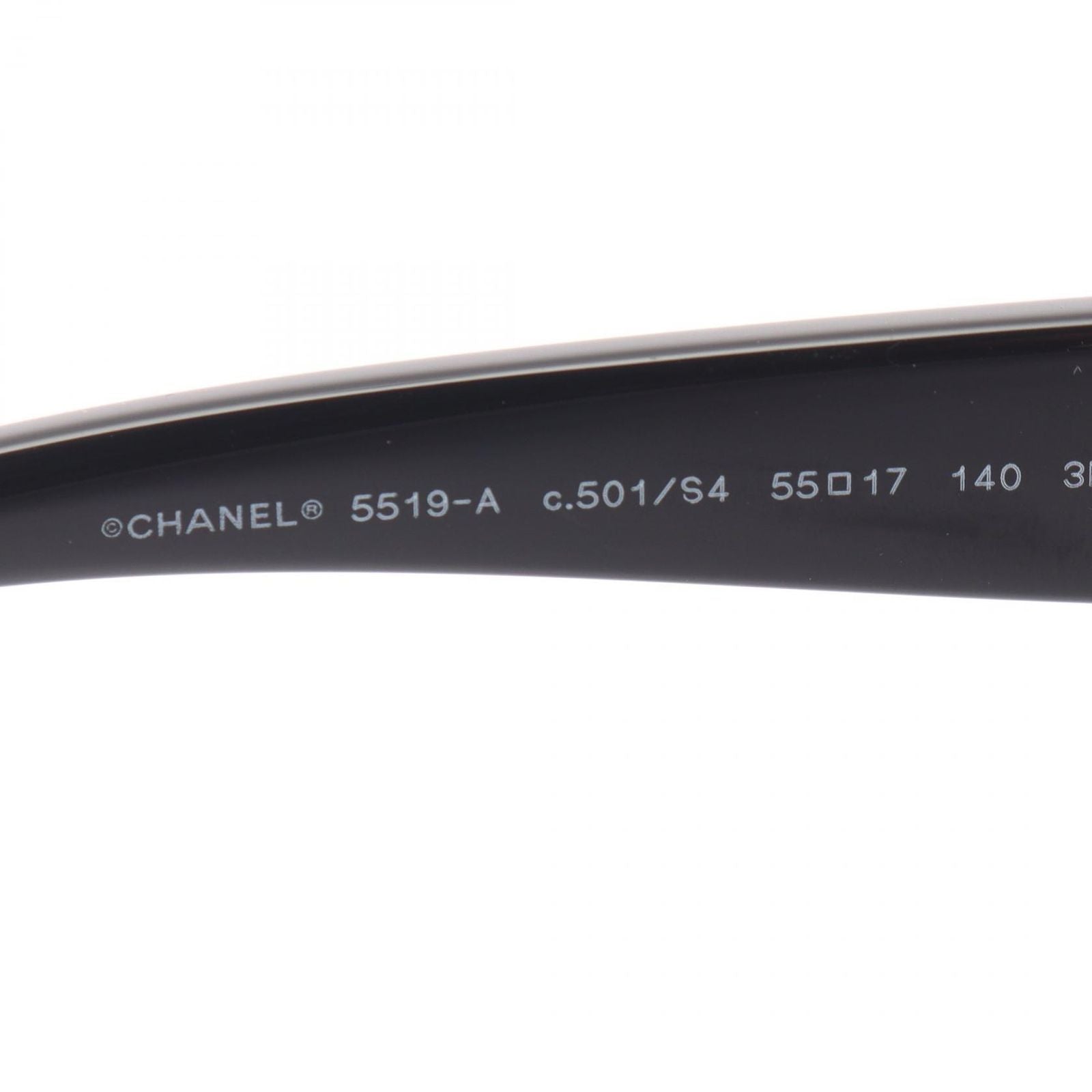 Chanel Sunglasses CC Logo Black Eyewear — view 4