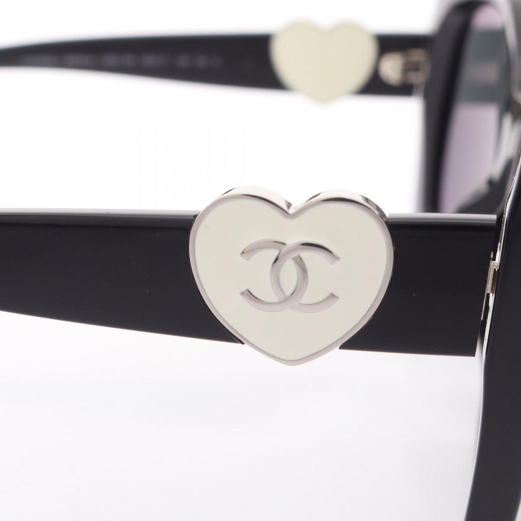 Chanel Sunglasses CC Logo Black Eyewear — view 6