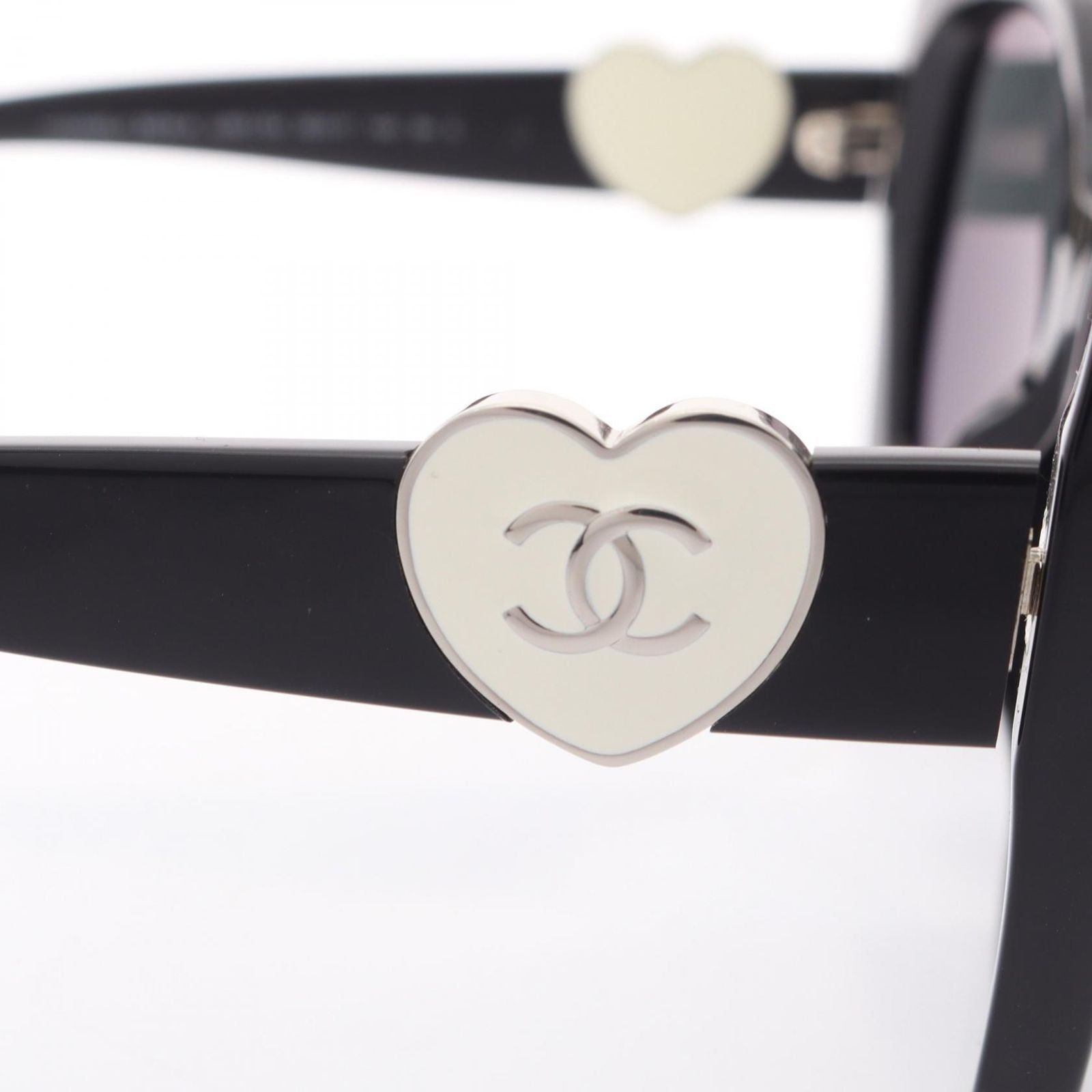 Chanel Sunglasses CC Logo Black Eyewear — view 6