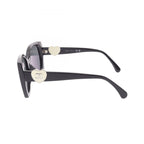 Chanel Sunglasses CC Logo Black Eyewear — view 3