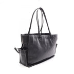Loewe Tote Bag Crown Logo Black Leather — view 2