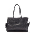 Loewe Tote Bag Crown Logo Black Leather