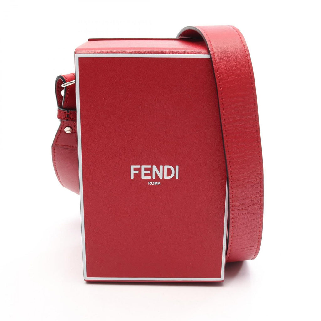 Fendi Shoulder Bag Box Red Leather