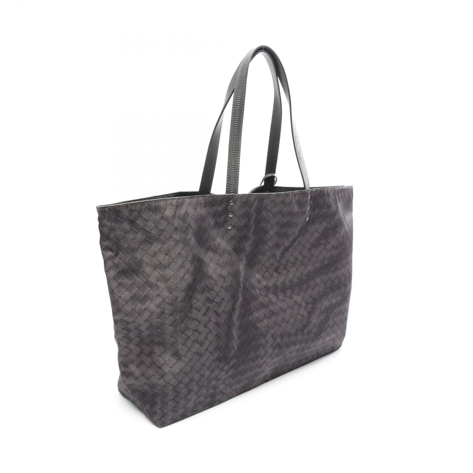 Bottega Veneta Tote Bag Intreccio Illusion Black Nylon Leather — view 2