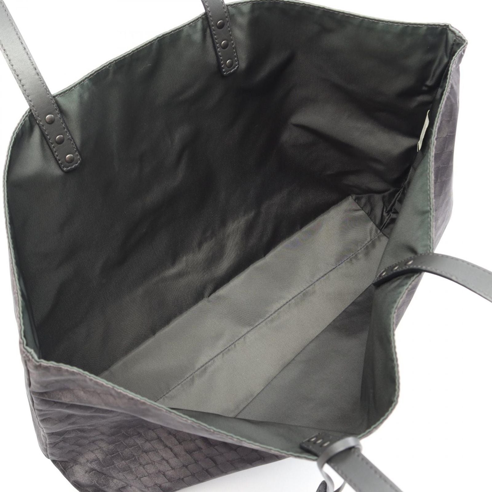 Bottega Veneta Tote Bag Intreccio Illusion Black Nylon Leather — view 3