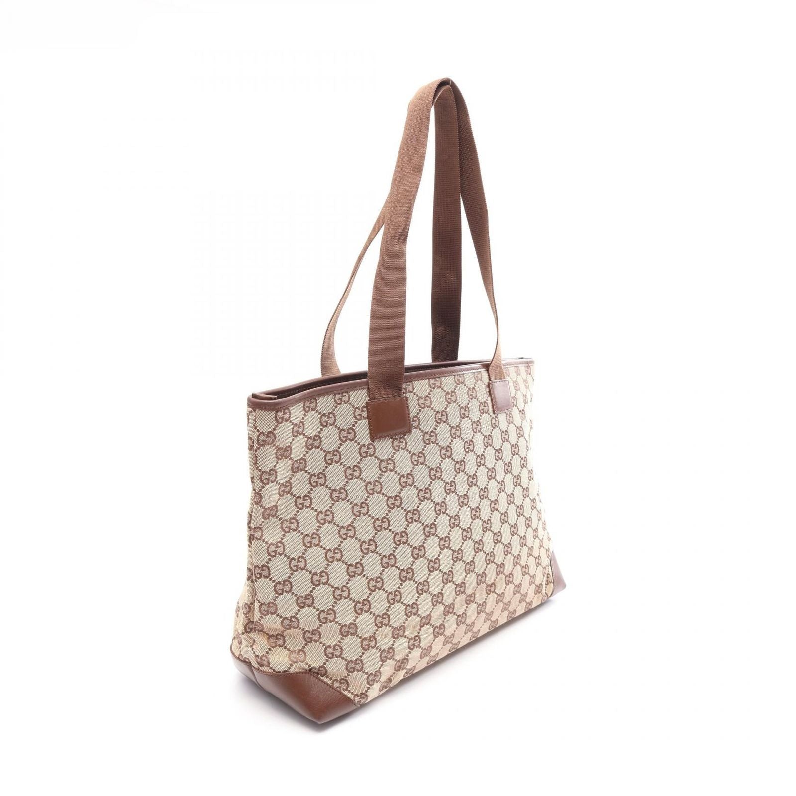 Gucci Tote Bag GG Campus 019 Beige Brown Leather — view 2