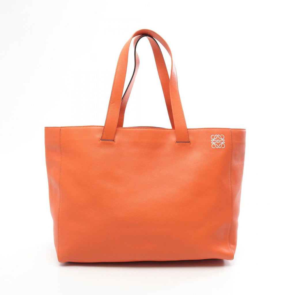 Loewe Tote Bag Anagram Orange Leather
