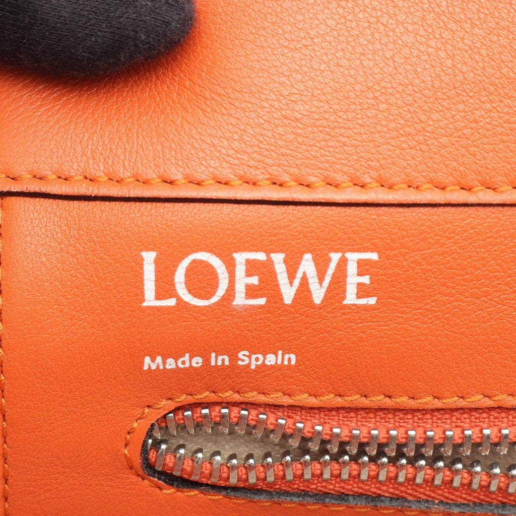 Loewe Tote Bag Anagram Orange Leather — view 4