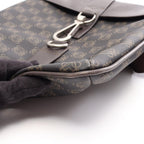 Loewe Shoulder Bag Anagram Brown Canvas Leather — view 8