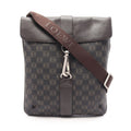 Loewe Shoulder Bag Anagram Brown Canvas Leather