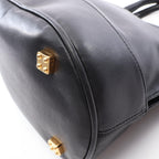 Loewe Anagram 2-Way Black Leather Handbag — view 7