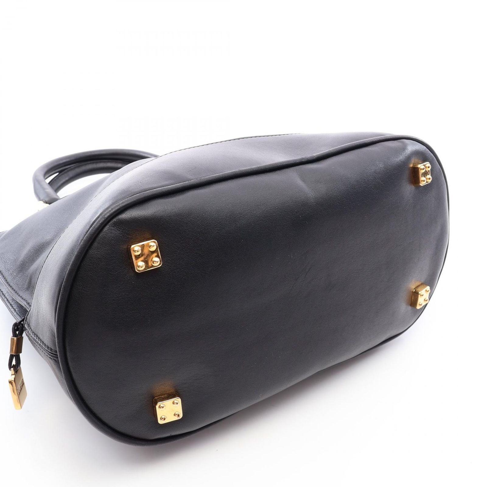 Loewe Anagram 2-Way Black Leather Handbag — view 8
