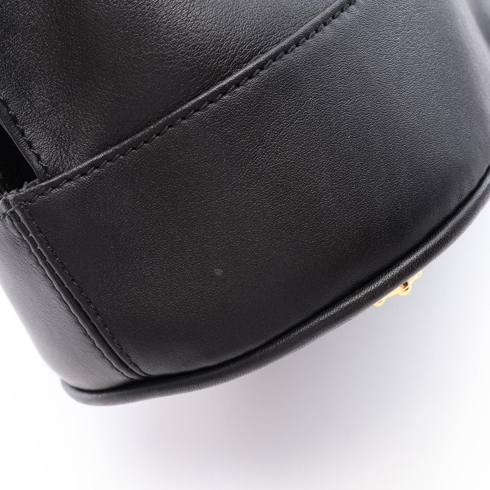 Loewe Anagram 2-Way Black Leather Handbag — view 5