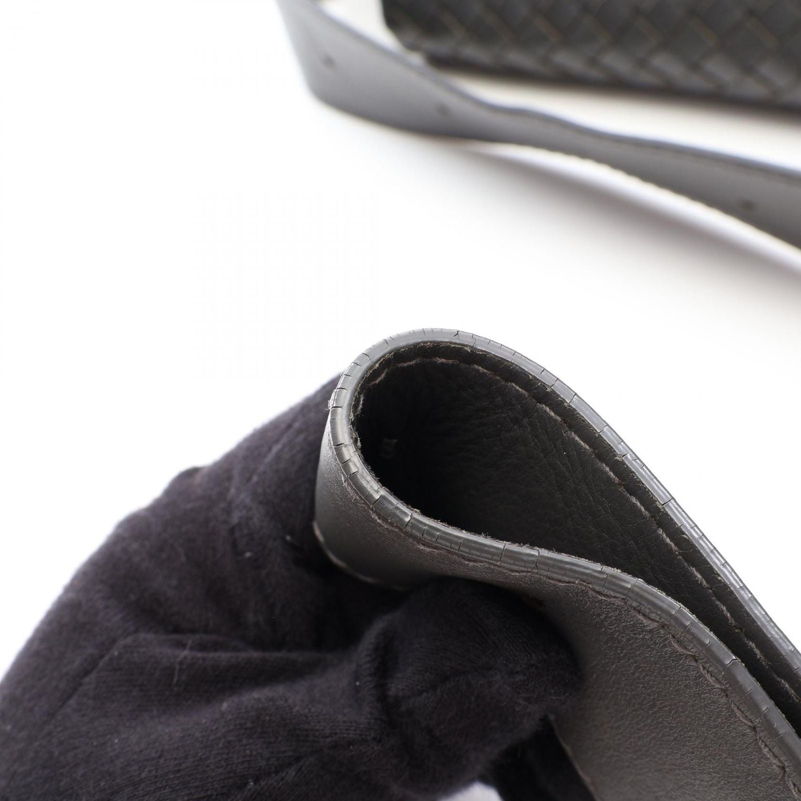 Bottega Veneta Shoulder Bag Intrecciato Gray Leather — view 8