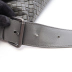 Bottega Veneta Shoulder Bag Intrecciato Gray Leather — view 5
