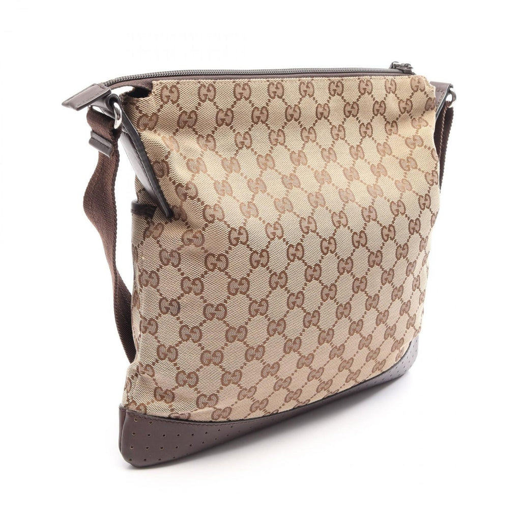 Gucci Shoulder Bag GG Campus Beige Brown Leather — view 2