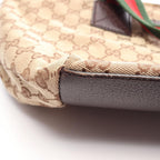 Gucci Tote Bag GG Campus Sherry Line Beige Brown Leather — view 7