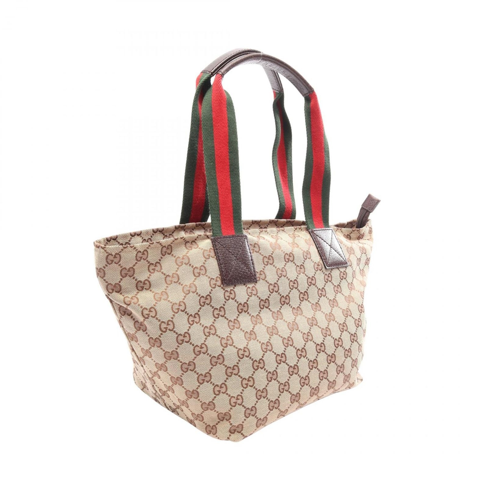 Gucci Tote Bag GG Campus Sherry Line Beige Brown Leather — view 2