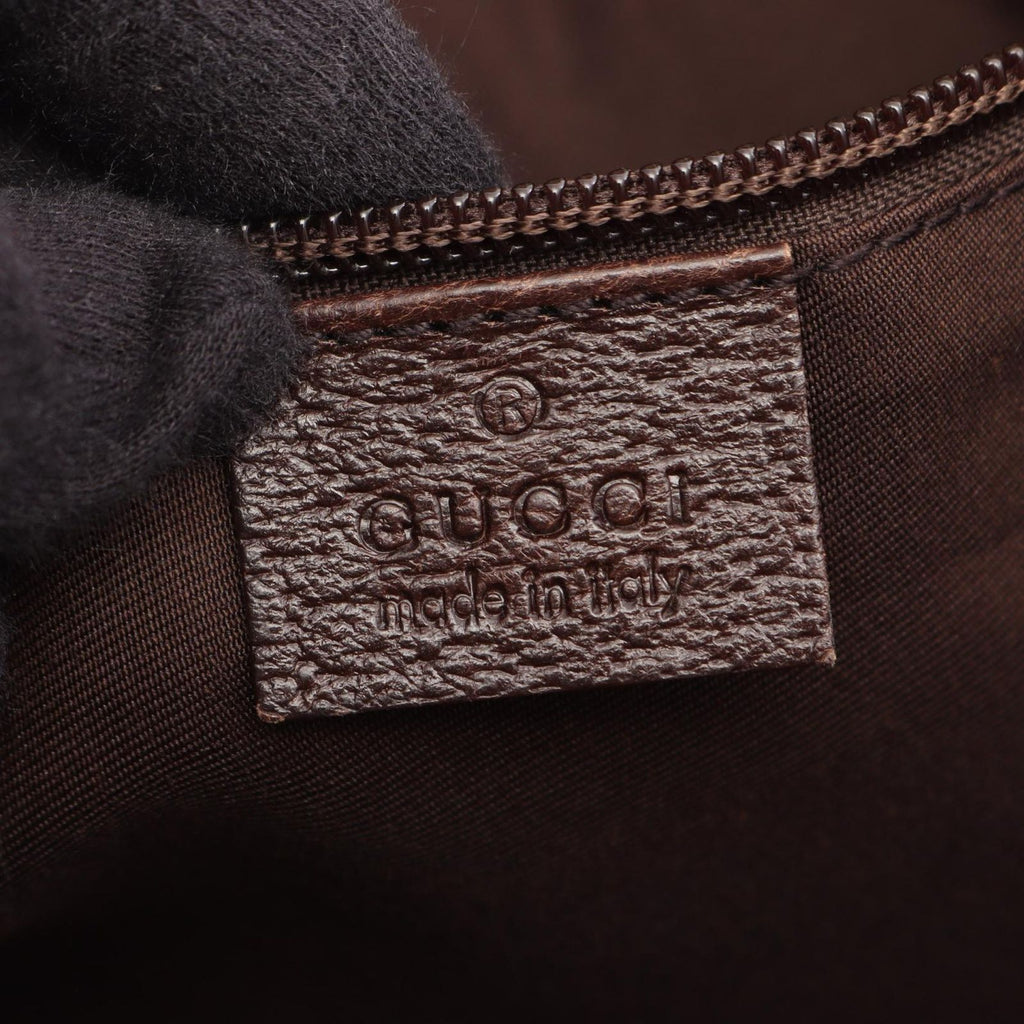 Gucci Tote Bag GG Campus Sherry Line Beige Brown Leather — view 4
