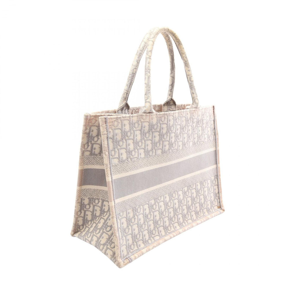 Dior Tote Bag Book Oblique Gray White — view 2