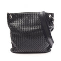 Bottega Veneta Shoulder Bag Intrecciato Black Leather