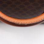 Celine Macadam Brown Canvas Leather Mini Boston Handbag — view 8