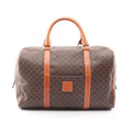 Celine Macadam Brown Canvas Leather Mini Boston Handbag
