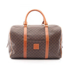 Celine Macadam Brown Canvas Leather Mini Boston Handbag