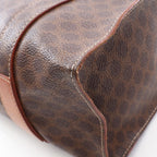 Celine Tote Bag Macadam Brown Canvas Leather — view 7