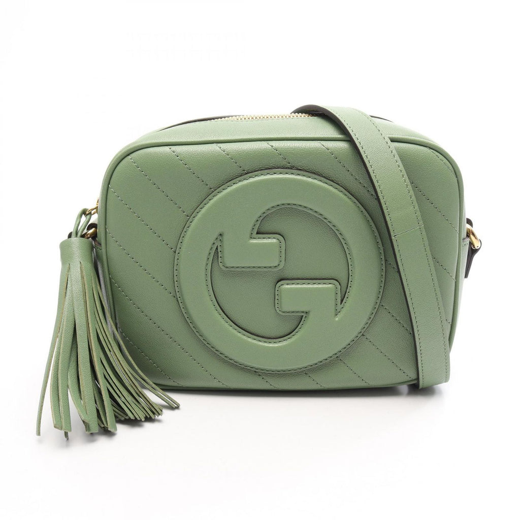 Gucci Shoulder Bag Blondie Green Leather