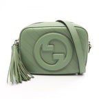 Gucci Shoulder Bag Blondie Green Leather