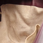 Gucci Shoulder Bag Bamboo Bordeaux Leather Tote — view 8