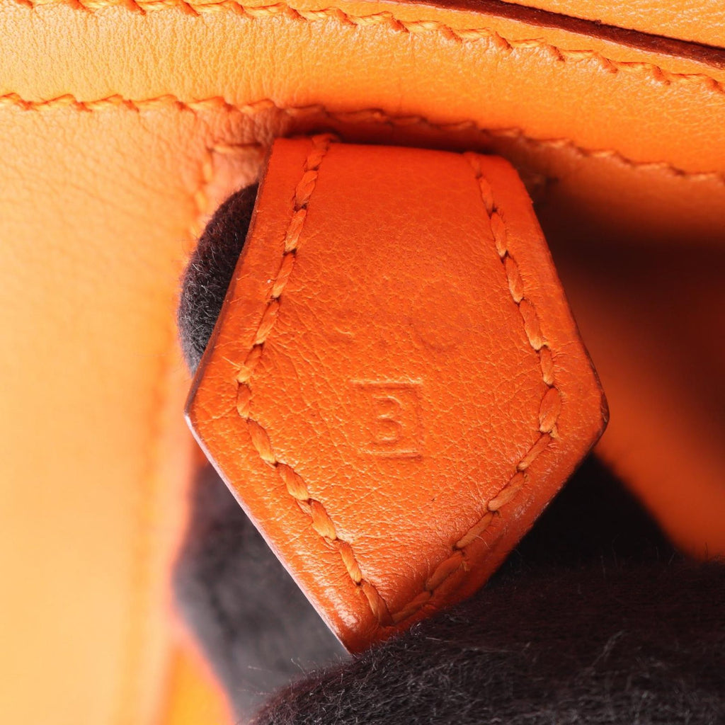 Hermes Plume 32 Orange Handbag — view 5