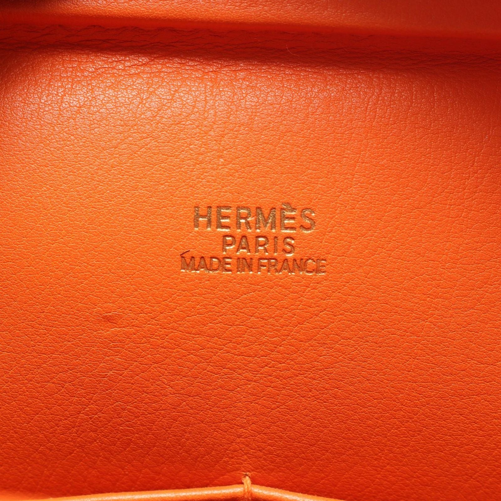 Hermes Plume 32 Orange Handbag — view 4