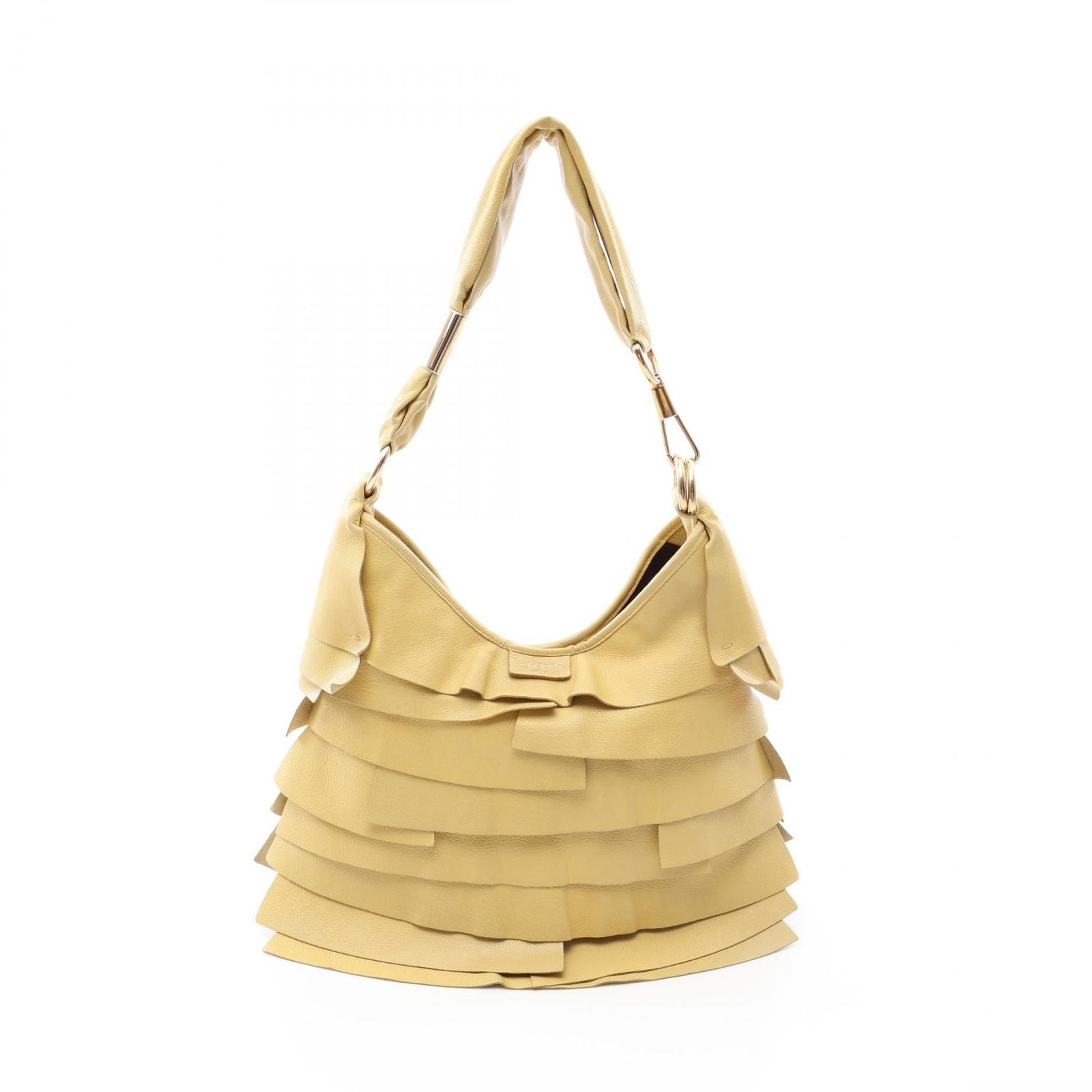 Saint Laurent Paris Shoulder Bag Tropez Yellow Leather