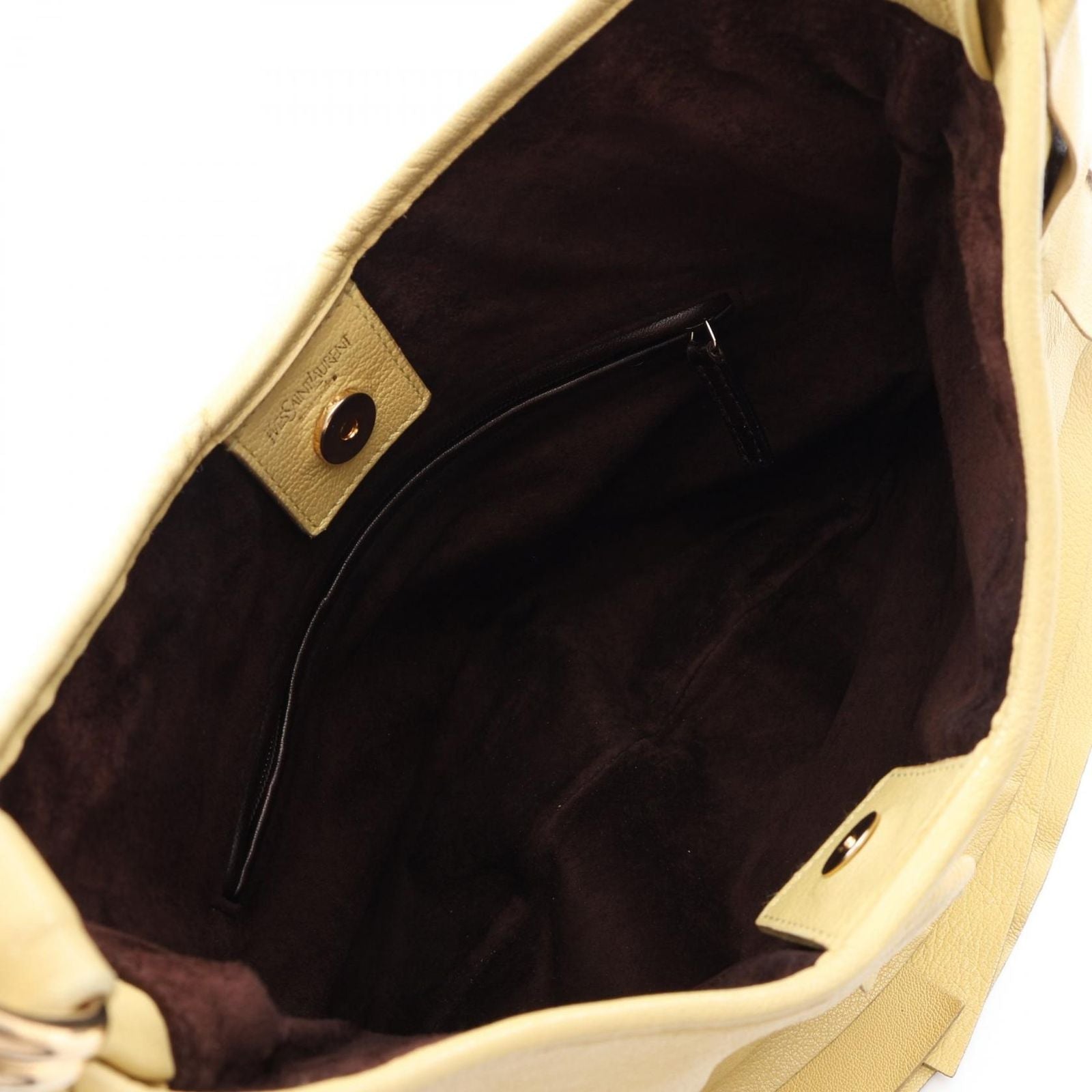 Saint Laurent Paris Shoulder Bag Tropez Yellow Leather — view 3