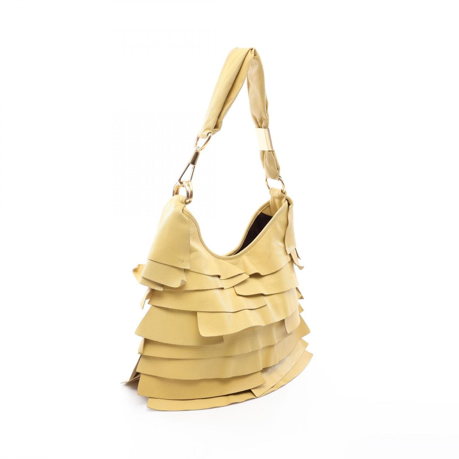 Saint Laurent Paris Shoulder Bag Tropez Yellow Leather — view 2