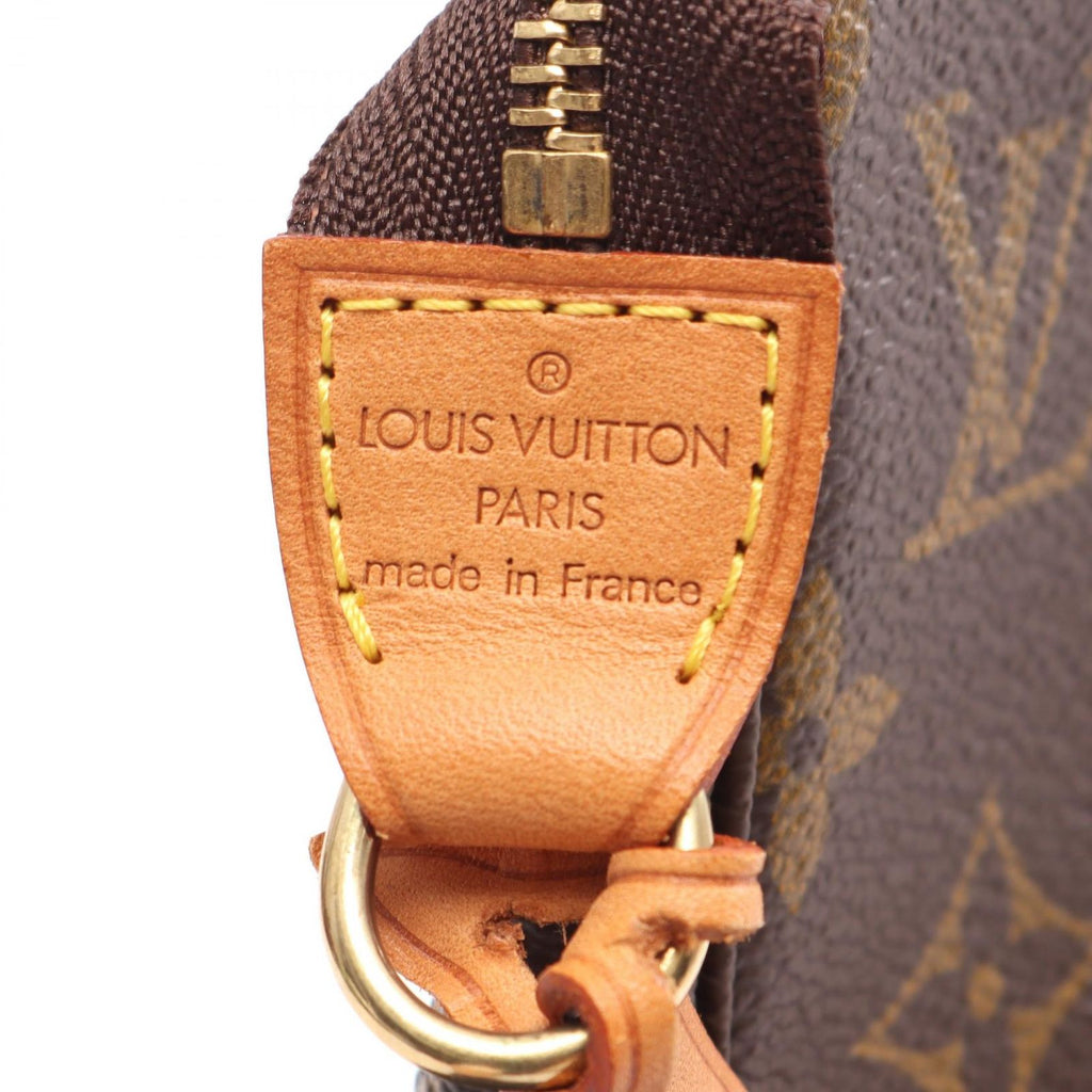 Louis Vuitton Pochette Accessory Soir Monogram Canvas Leather Handbag — view 4