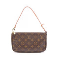 Louis Vuitton Pochette Accessory Soir Monogram Canvas Leather Handbag