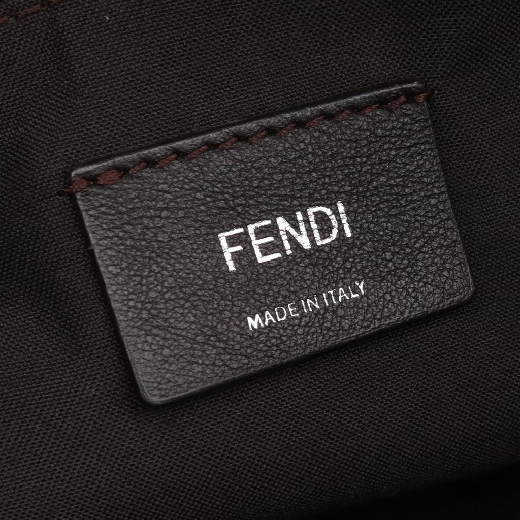 Fendi by the Way Medium 2-Way Khaki Pink Gray Leather Handbag — view 4