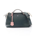 Fendi by the Way Medium 2-Way Khaki Pink Gray Leather Handbag
